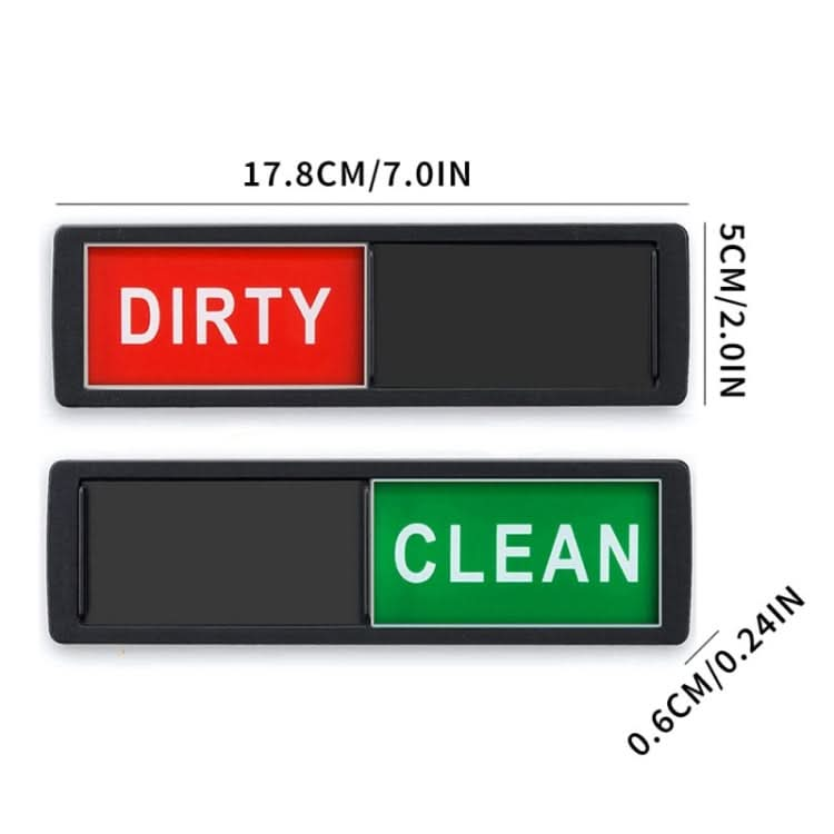 Dishwasher Magnet Clean Dirty Sign Double-Sided Refrigerator Magnet Reluova