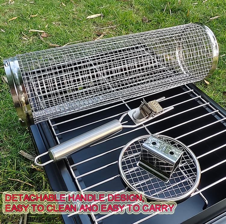 Upgrade With Handle BBQ Cage Stainless Steel  Barbecue Basket Reluova