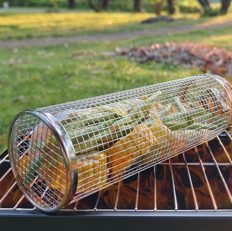 Upgrade With Handle BBQ Cage Stainless Steel  Barbecue Basket Reluova