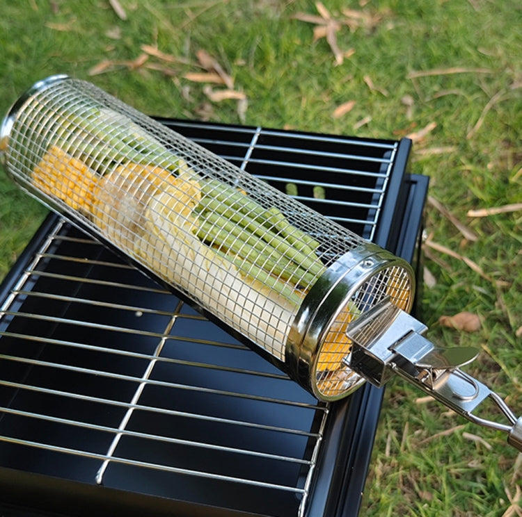 Upgrade With Handle BBQ Cage Stainless Steel  Barbecue Basket Reluova