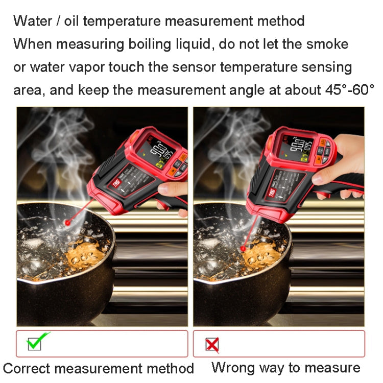 Color Screen Infrared Thermometer Industrial Electronic Thermometer