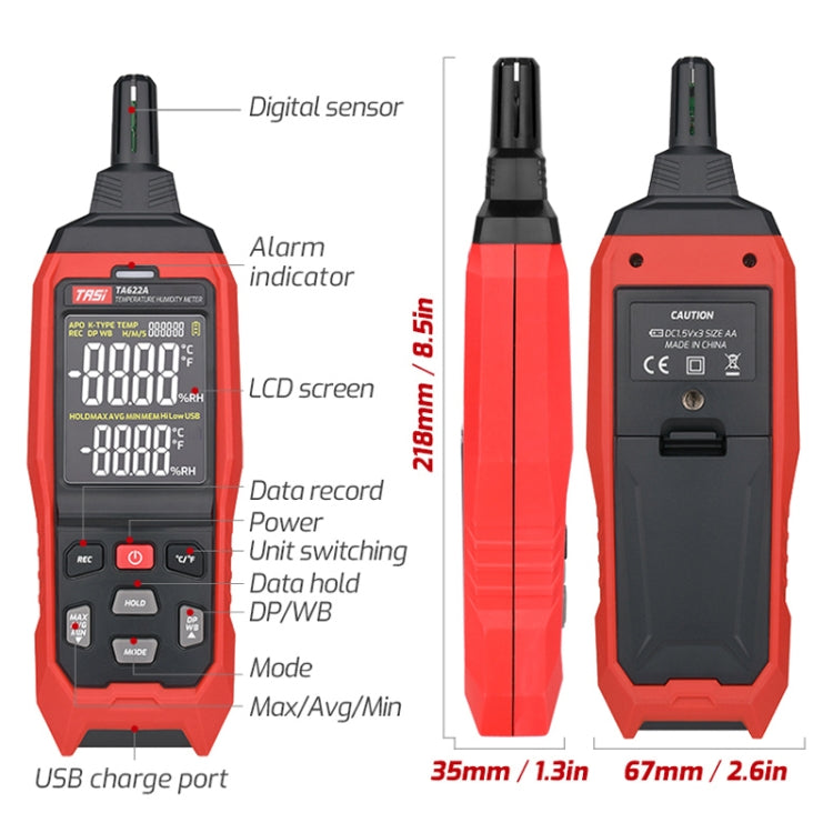 Temperature Humidity Meter Digital Dew Point Thermometer Reluova