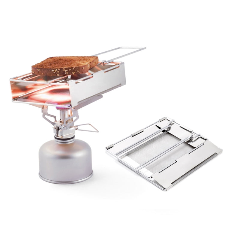 304 Stainless Steel Toaster Grill Toast Rack Foldable Sausage Rack Mini Stove Reluova