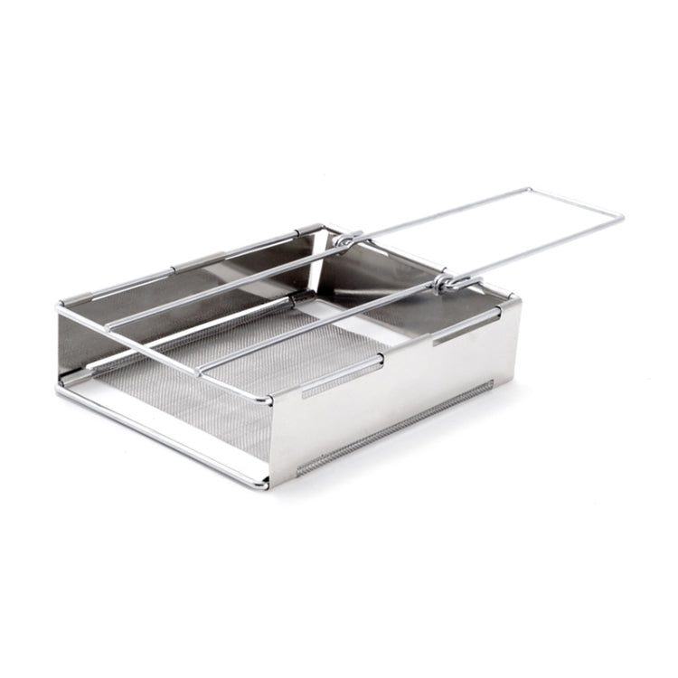 304 Stainless Steel Toaster Grill Toast Rack Foldable Sausage Rack Mini Stove Reluova