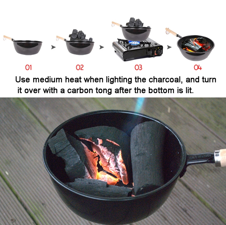 Outdoor Wood Burning Tool Portable Stove Charcoal Burner Pot Reluova