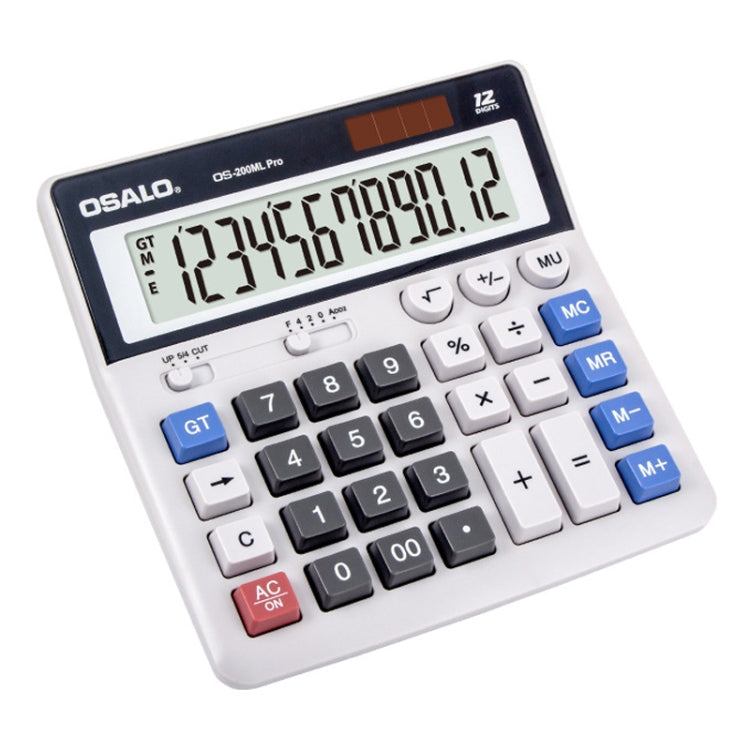 OSALO 12 Digits Desktop Calculator Solar Energy Dual Power Calculator My Store