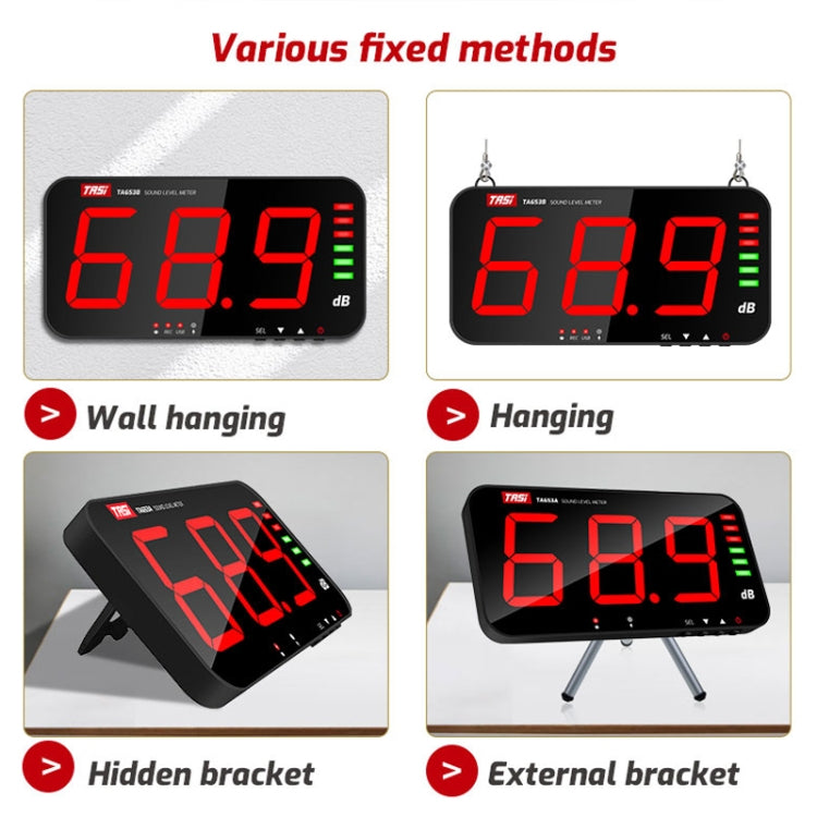 Large Screen Wall-Mounted Noise Meter Decibel Detector