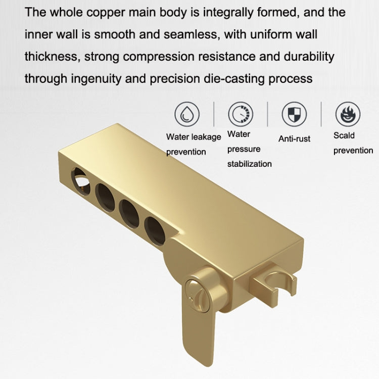 Duschkopf-Set für das Badezimmer zu Hause, Druckbad, Kupferdüse