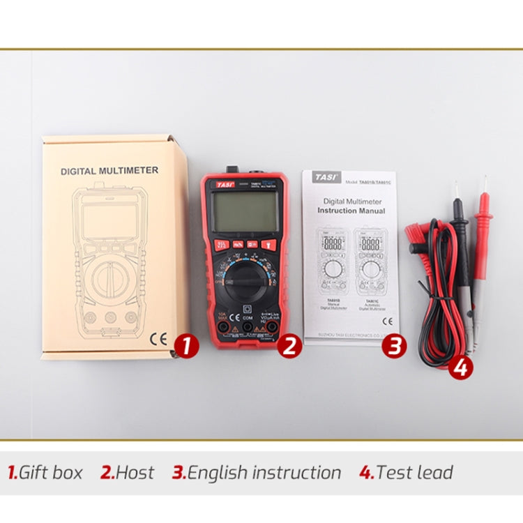 TASI TA801A Digitalmultimeter Vollautomatisches multifunktionales digitales Strommessgerät