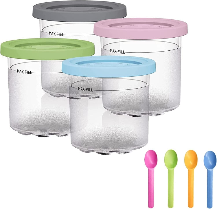 For Ninja NC299AMZ NC300 Ice Cream Storage Containers with Lids