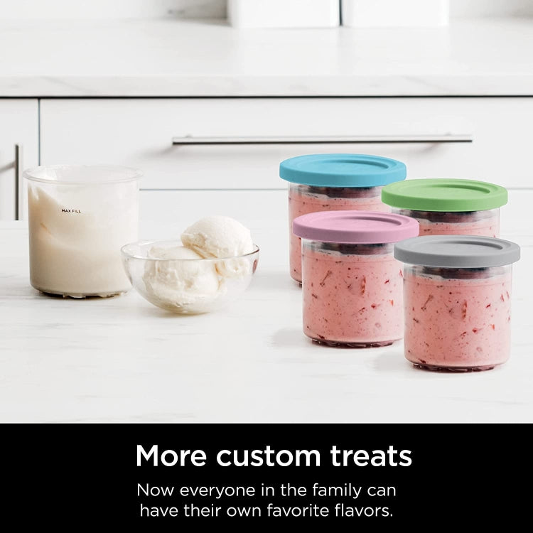 For Ninja NC299AMZ NC300 Ice Cream Storage Containers with Lids