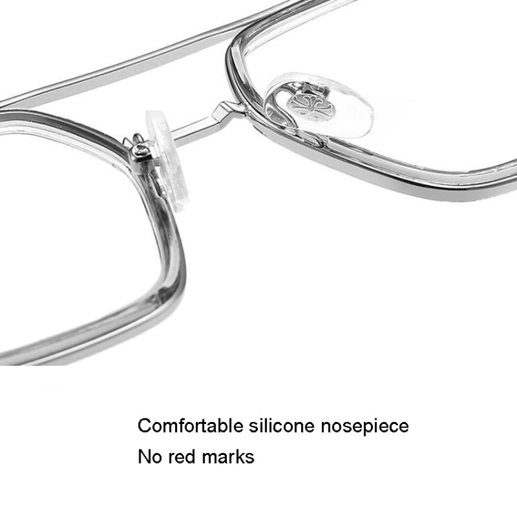 Double-Beam Polarized Variable Color Eyeglasses Non-Degree Flat Glasses Reluova