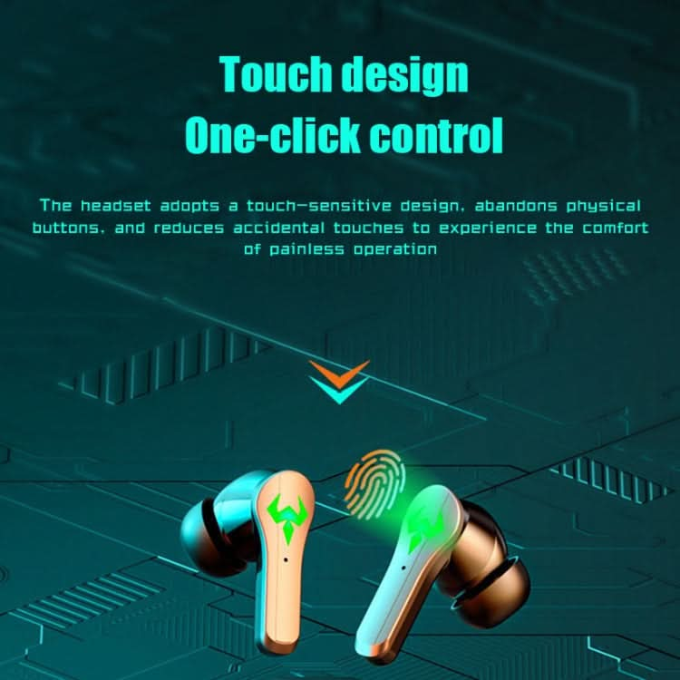 N35 TWS Colorful Light In-Ear Low Latency Wireless Bluetooth Game Earphones