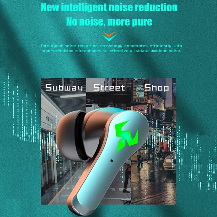 N35 TWS Colorful Light In-Ear Low Latency Wireless Bluetooth Game Earphones