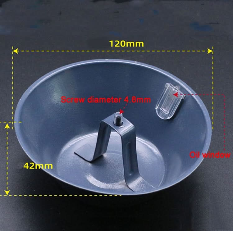F005 4.8mm  Range Hood Oil Cup Metal Oil Connection Box Reluova