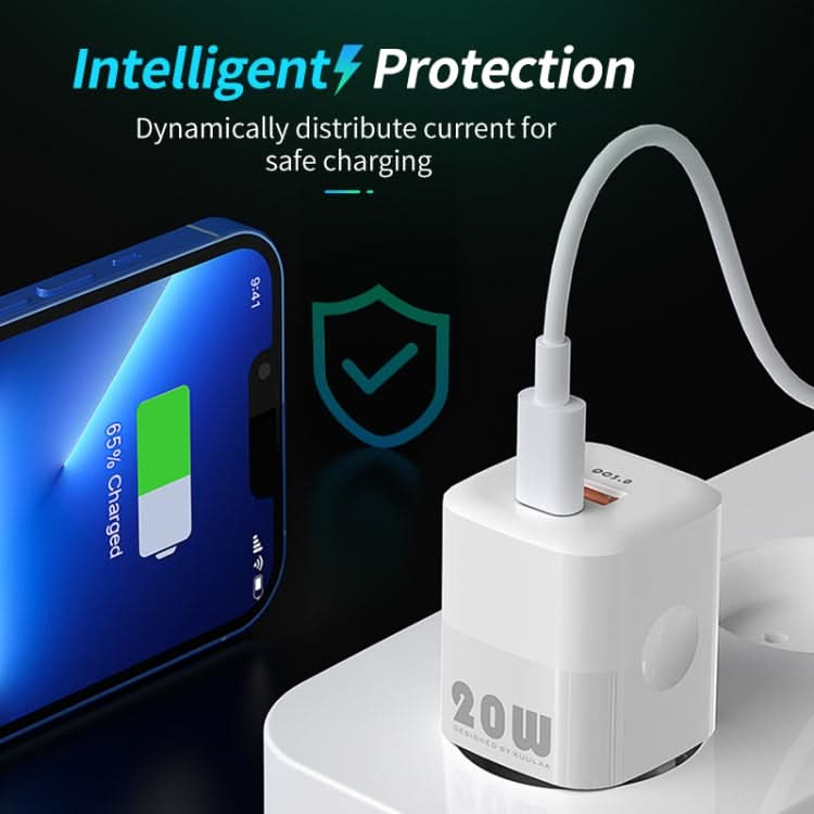 KUULAA KL-CD59 20W USB + USB-C / Type-C Dual-port Charging Head