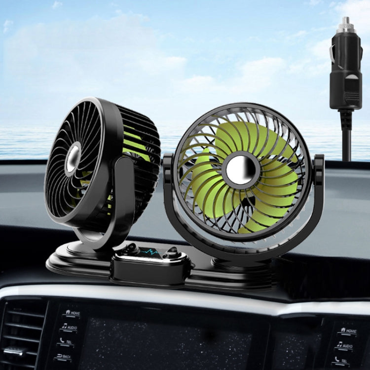 F621 Car Rotatable Turntable Silent Car Double Head Fan ÎҵÄÉ̵ê