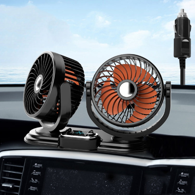 F621 Car Rotatable Turntable Silent Car Double Head Fan ÎҵÄÉ̵ê