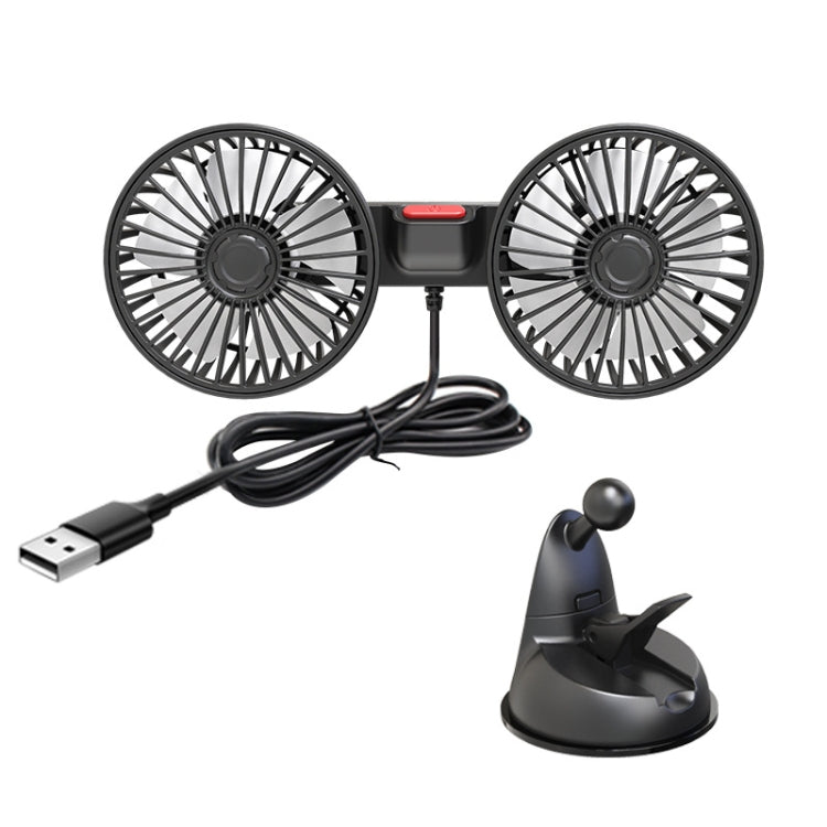 F4206 Suction Cup Double Head Car USB Fan ÎҵÄÉ̵ê