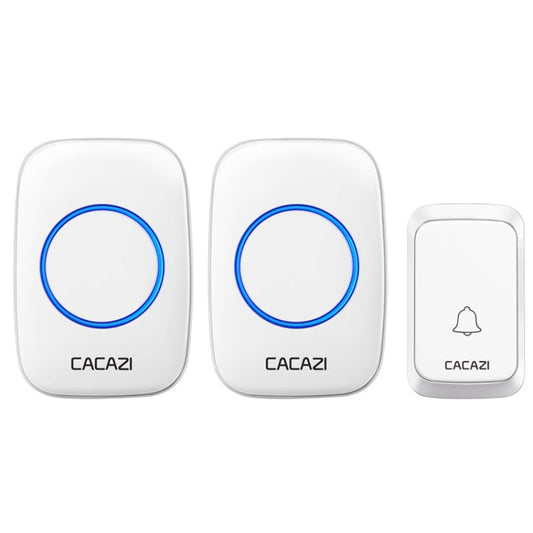 CACAZI A06-DC 1 to 2 Battery Smart Home Wireless Waterproof Doorbell Reluova