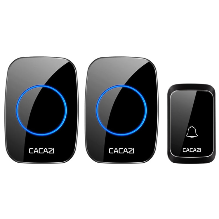 CACAZI A06-DC 1 to 2 Battery Smart Home Wireless Waterproof Doorbell Reluova