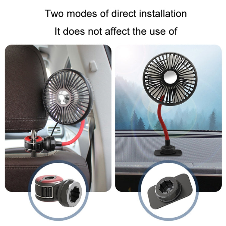 F508 Car Rear Seat USB Air Speed Adjustable Hose Fan