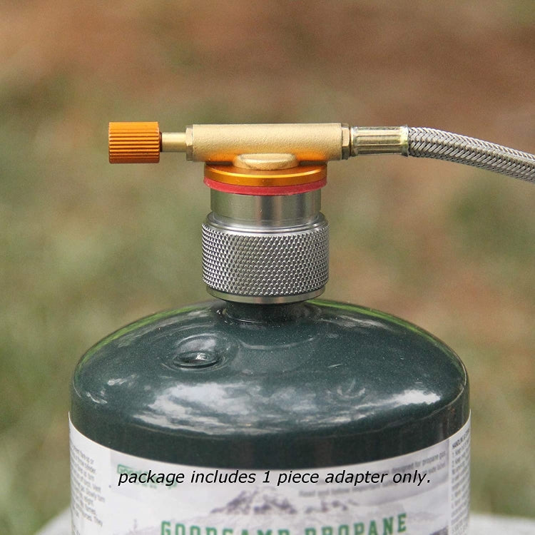 Portable Camping Stove Propane Tank Adapter American Standard Gas Burner Conversion Head Reluova