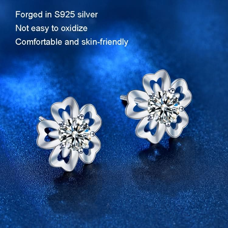 XEA011 Sakura Earrings 925 Silver Needle Flower Earrings