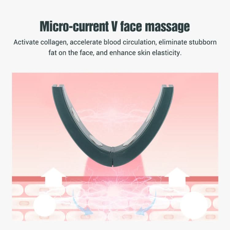 Microcurrent EMS Face Thinning Instrument Red Blue Light Skin Rejuvenation Beauty Instrument Reluova