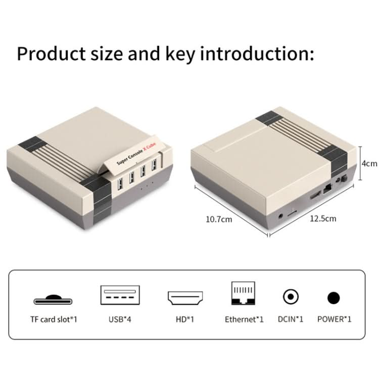 Super Console X Cube Wireless Retro TV Video Game Console Built-in 50+ Emulators Reluova