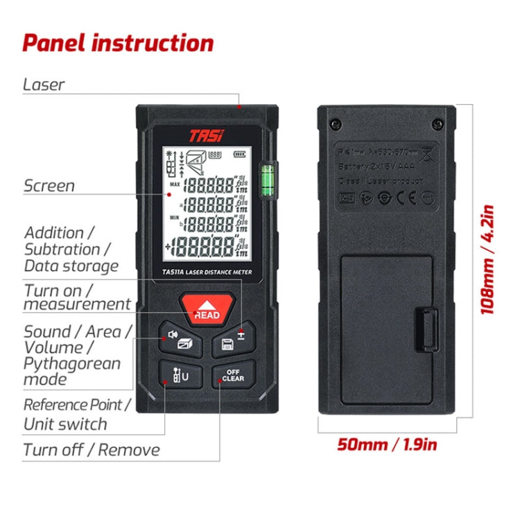 Laser Handheld Distance Measuring Room Infrared Measuring Instrument