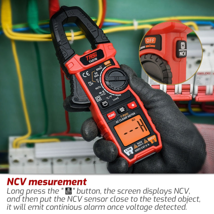 Clamp Meter High Accuracy AC DC Voltage Ammeter Reluova