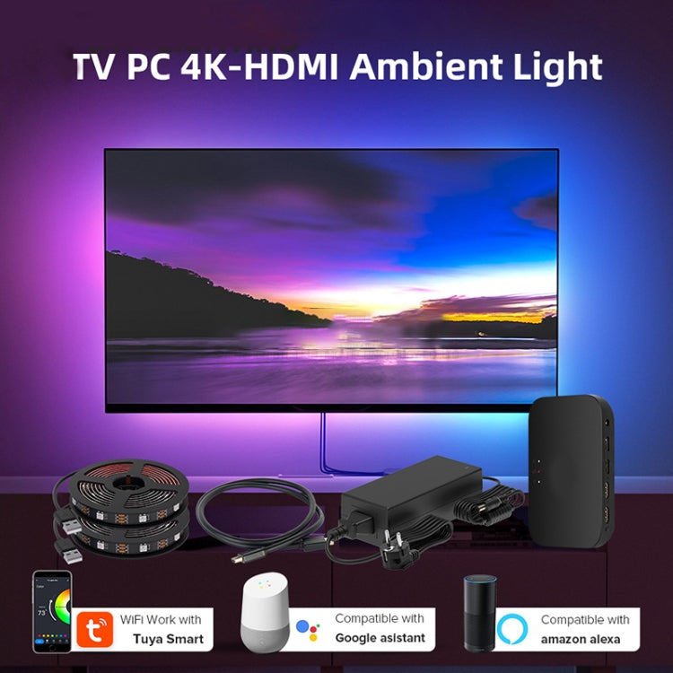 HDMI 2.0-PRO Smart Ambient TV Led Backlight Led Strip Lights Kit Work With TUYA APP Alexa Voice Google Assistant My Store