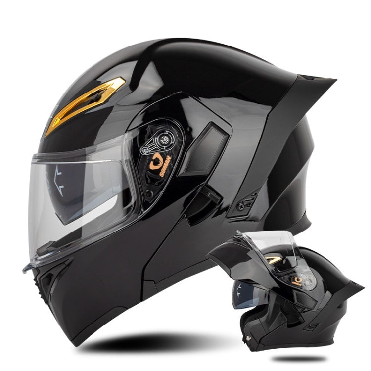 SOMAN Motorcycle Dual Lens Riding Peel-Off Full Coverage Helmet, Series 3