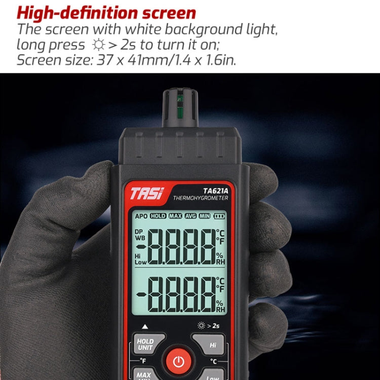 TASI TA621A Digital Dew Point Thermometer Ambient Temperature Humidity Gauge Reluova