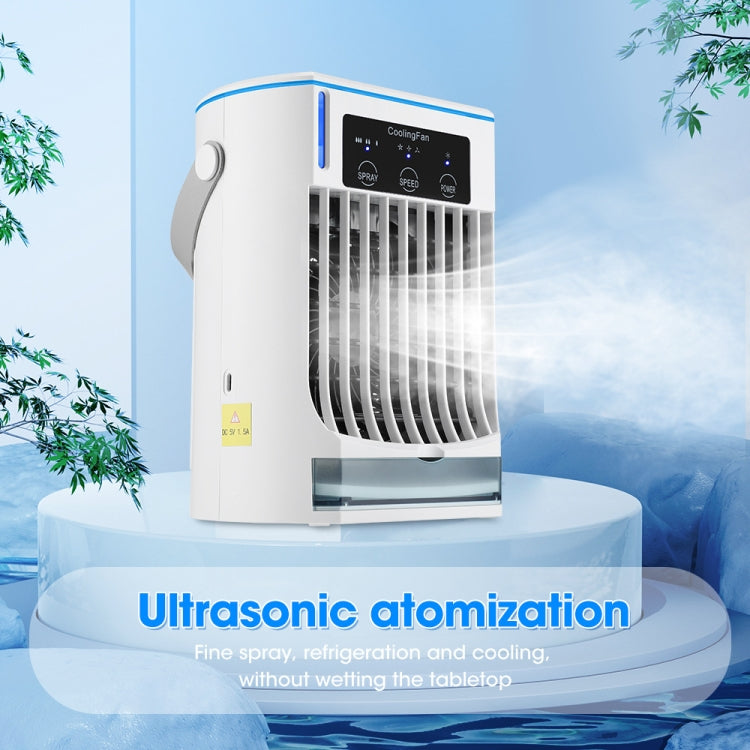 CF008 Mini Household Humidification Spray Air Cooler USB Plug-in Portable Air Conditioner Fan