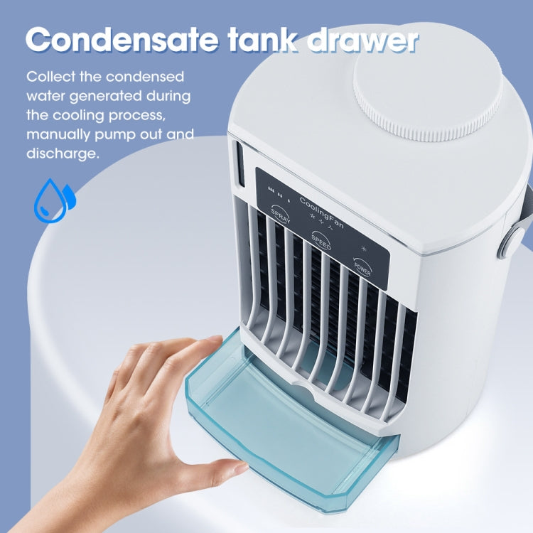 CF008 Mini Household Humidification Spray Air Cooler USB Plug-in Portable Air Conditioner Fan