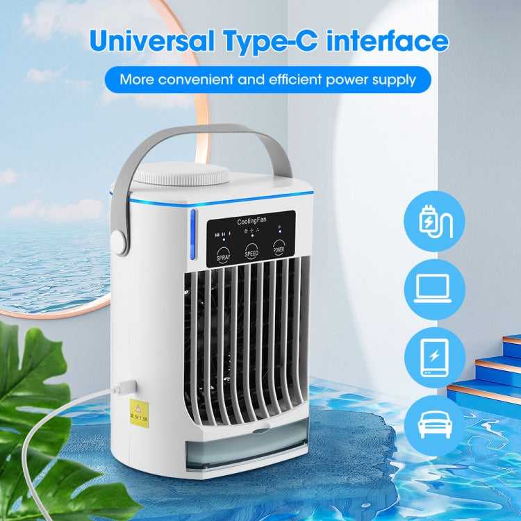 CF008 Mini Household Humidification Spray Air Cooler USB Plug-in Portable Air Conditioner Fan Reluova