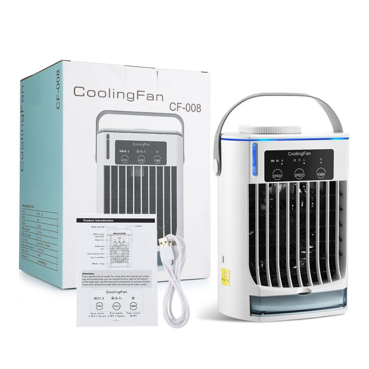 CF008 Mini Household Humidification Spray Air Cooler USB Plug-in Portable Air Conditioner Fan