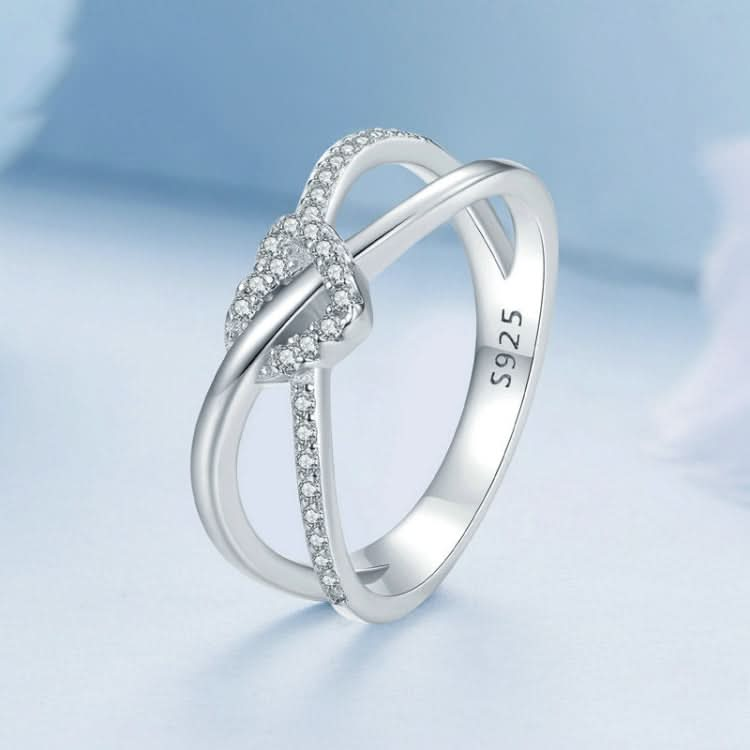 S925 Sterling Silver Plated Gold Heart-Shaped Wrap Double-Layer Rings Reluova