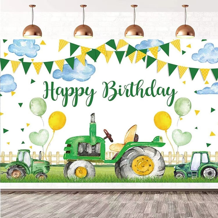 Farm Tractor Photography Backdrop Cloth Birthday Party Decoration Supplies My Store