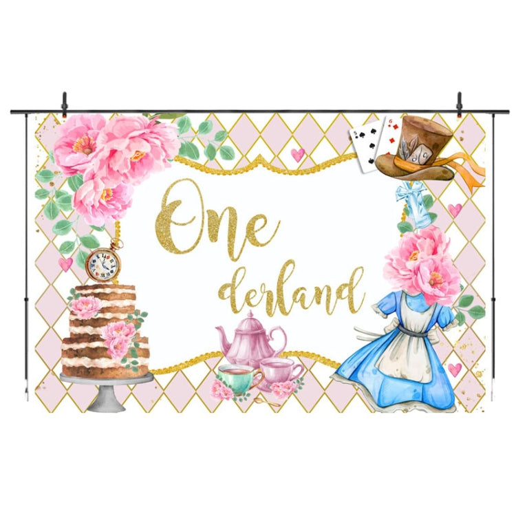 Tea Party Tea Cup Teapot Birthday Backdrop Cloth