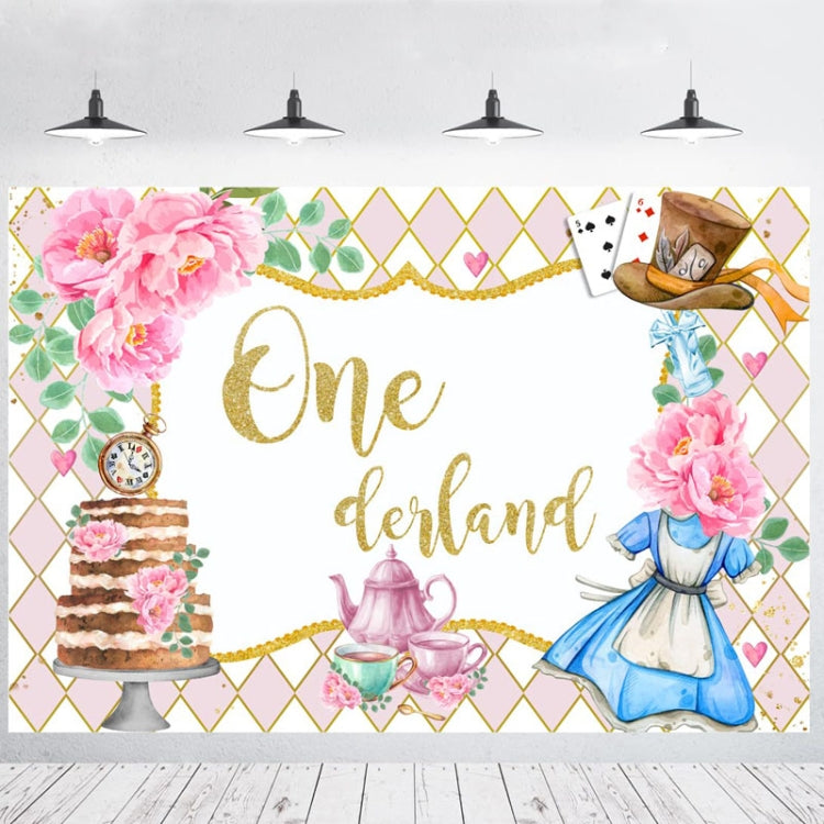 Tea Party Tea Cup Teapot Birthday Backdrop Cloth