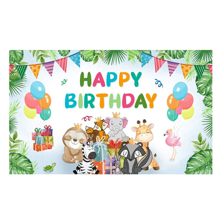 Animal Birthday Theme Backdrop Cloth Party Decoration