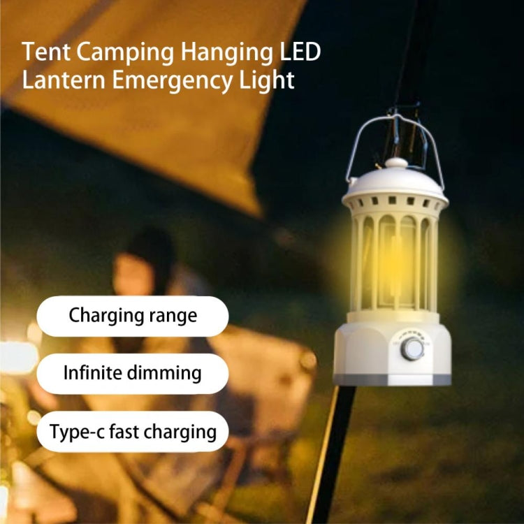 Rechargeable COB Portable Outdoor Camping Lamp Atmosphere Tent Lamp Retro Lamp My Store