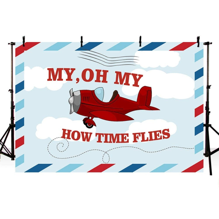 Cartoon Small Aircraft Children Birthday Background Cloth My Store