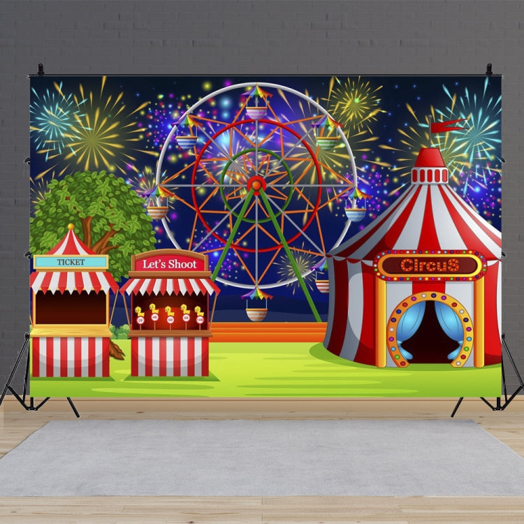 150 x 100cm Circus Amusement Park Ferris Wheel Photography Background Cloth