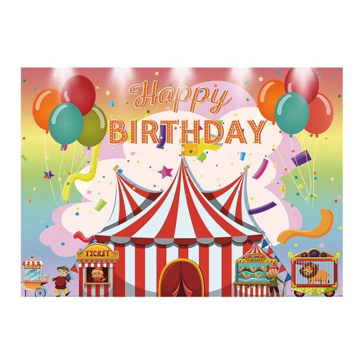 Children Birthday Background Cloth Carnival Gay Party Birthday Theme Background Banner Circus Background Hanging Flag