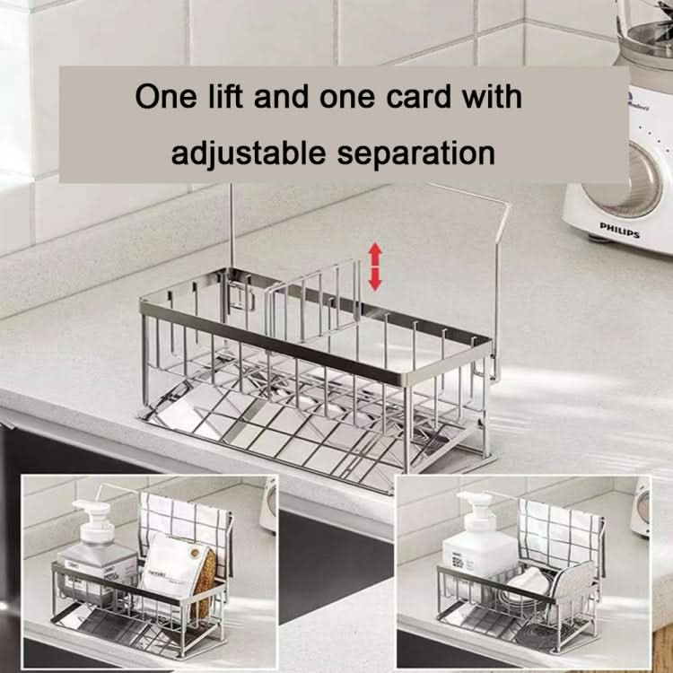 Stainless Steel Sponge Drainer Rack Multifunctional Storage Shelf - Reluova