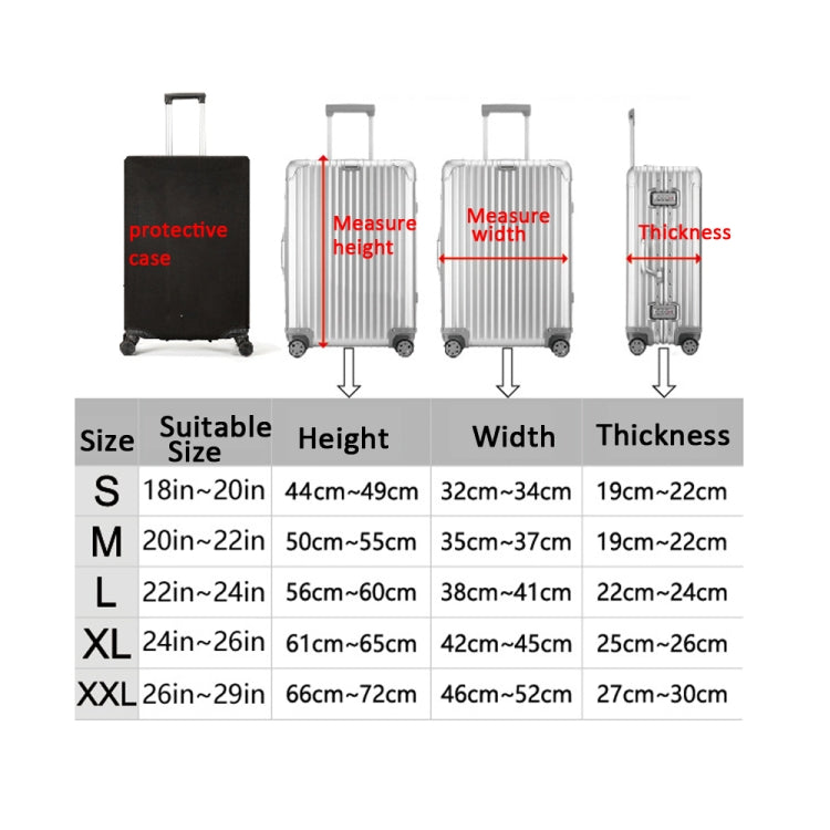 Luggage Protective Cover Travel Trolley Case Dustproof Sleeve Reluova